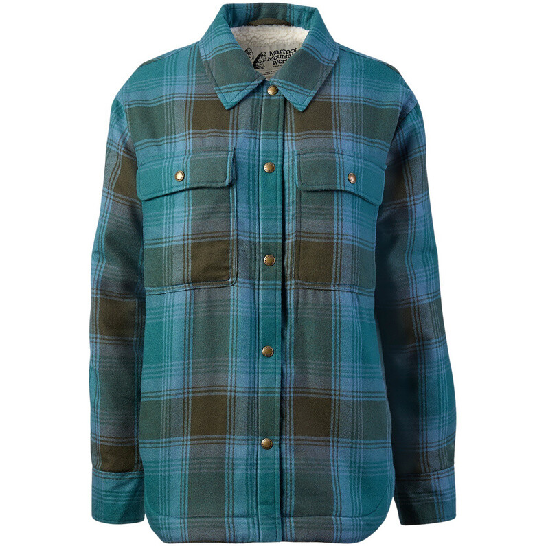 

Женская фланелевая куртка Ridgefield Sherpa Marmot, бирюзовый