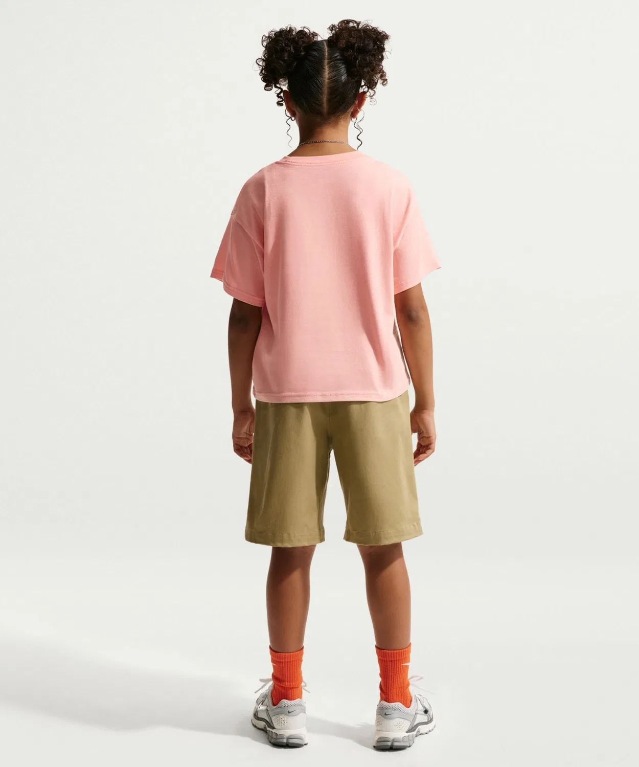Детская футболка с коротким рукавом и принтом Boxxy Star NIKE, Salmon Pink — фото 3