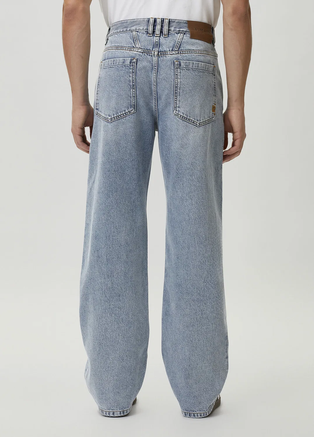 Джинсы свободные Balmain, blue — фото 3