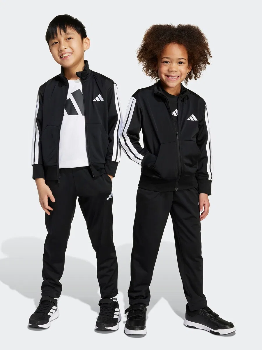 Спортивный костюм ADIDAS SPORTSWEAR 'Essentials Climacool Track Suit' черного цвета — фото 2