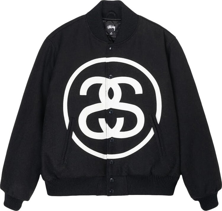 

Куртка Stussy SS-Link Varsity Jacket 'Black', черный