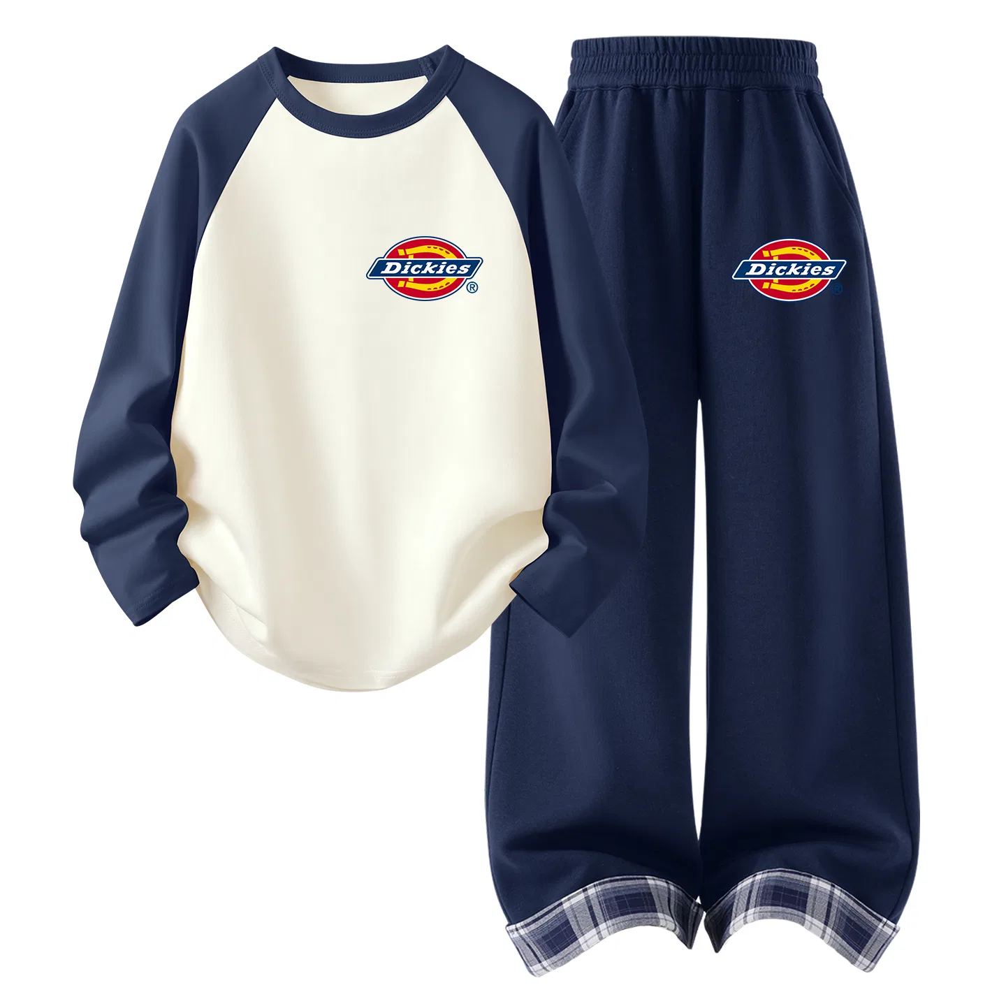 Детский комплект из двух свитшотов с круглым вырезом, модель Standard Thick K, Dickies, Navy Blue