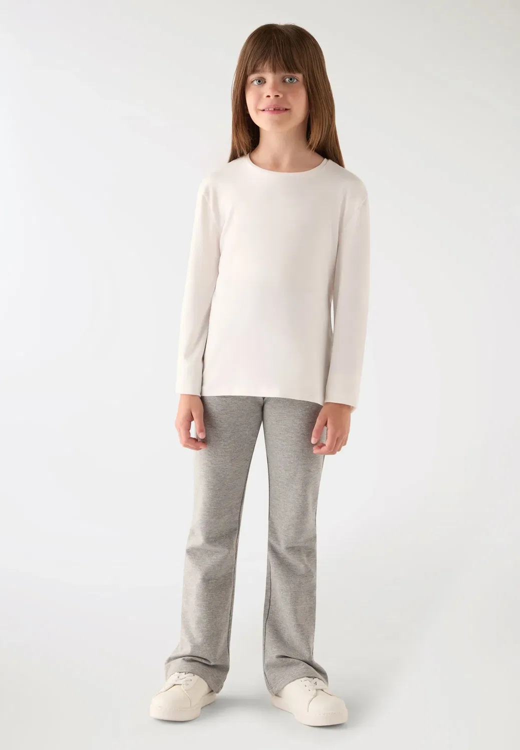 Pack 3 t-shirt a manica lunga tinta unita - long sleeved top Terranova, Rosa