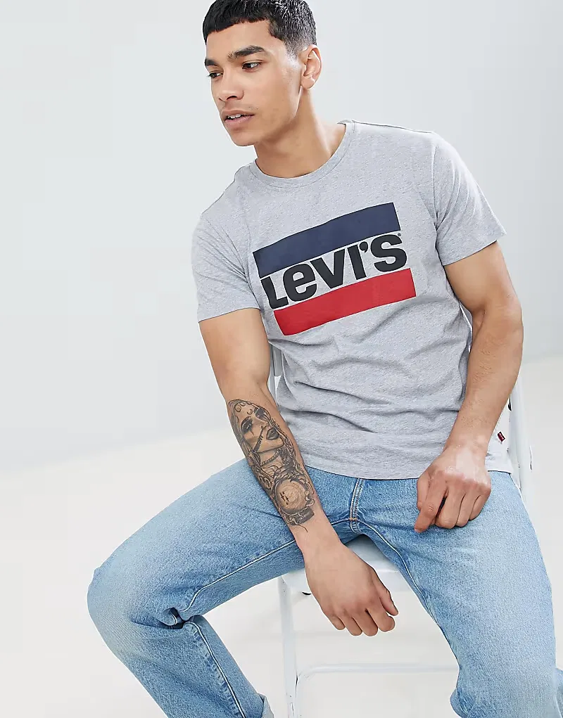 Футболка Levi's Sportswear с логотипом, серый
