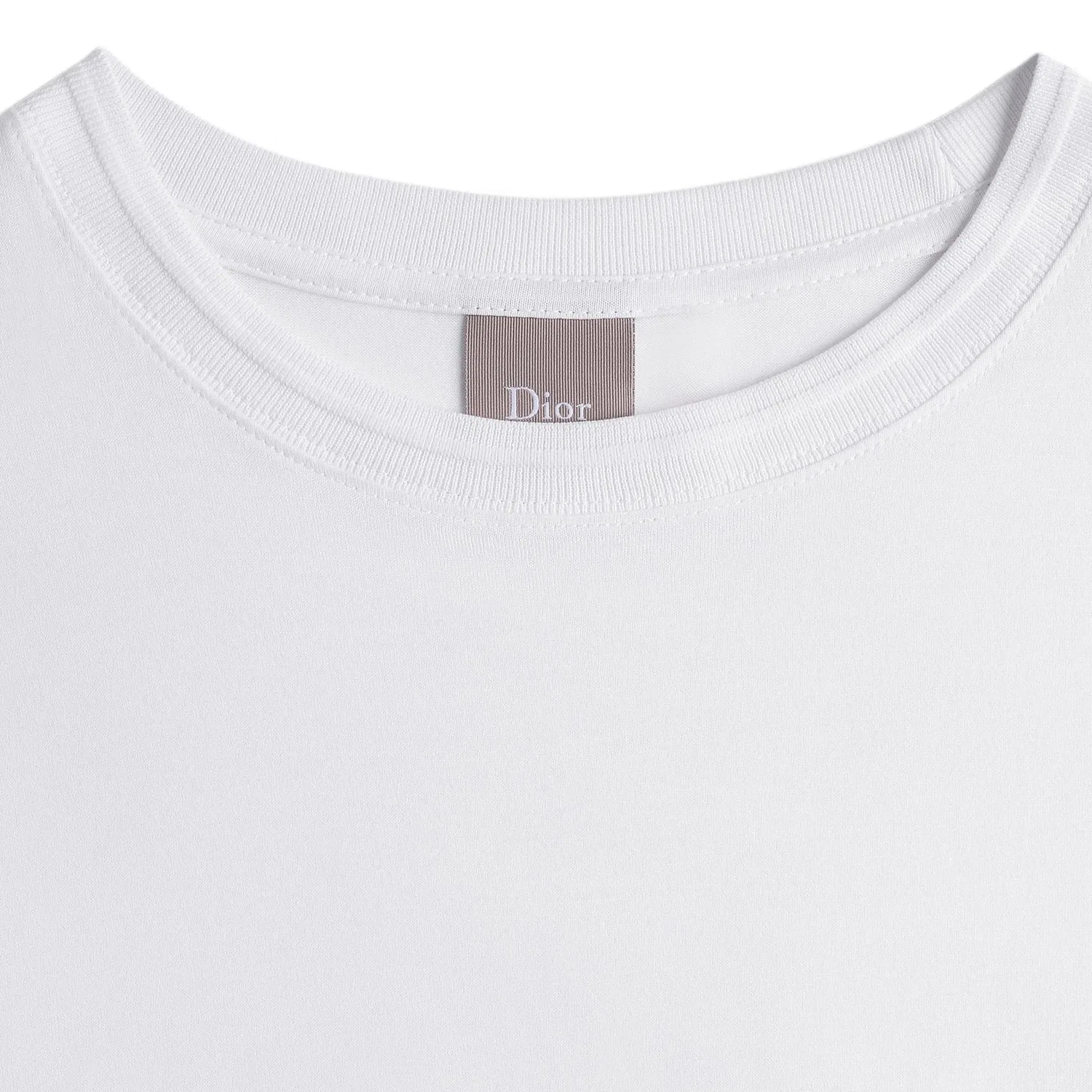 Мужская футболка с круглым вырезом прямого кроя DIOR, White — фото 4