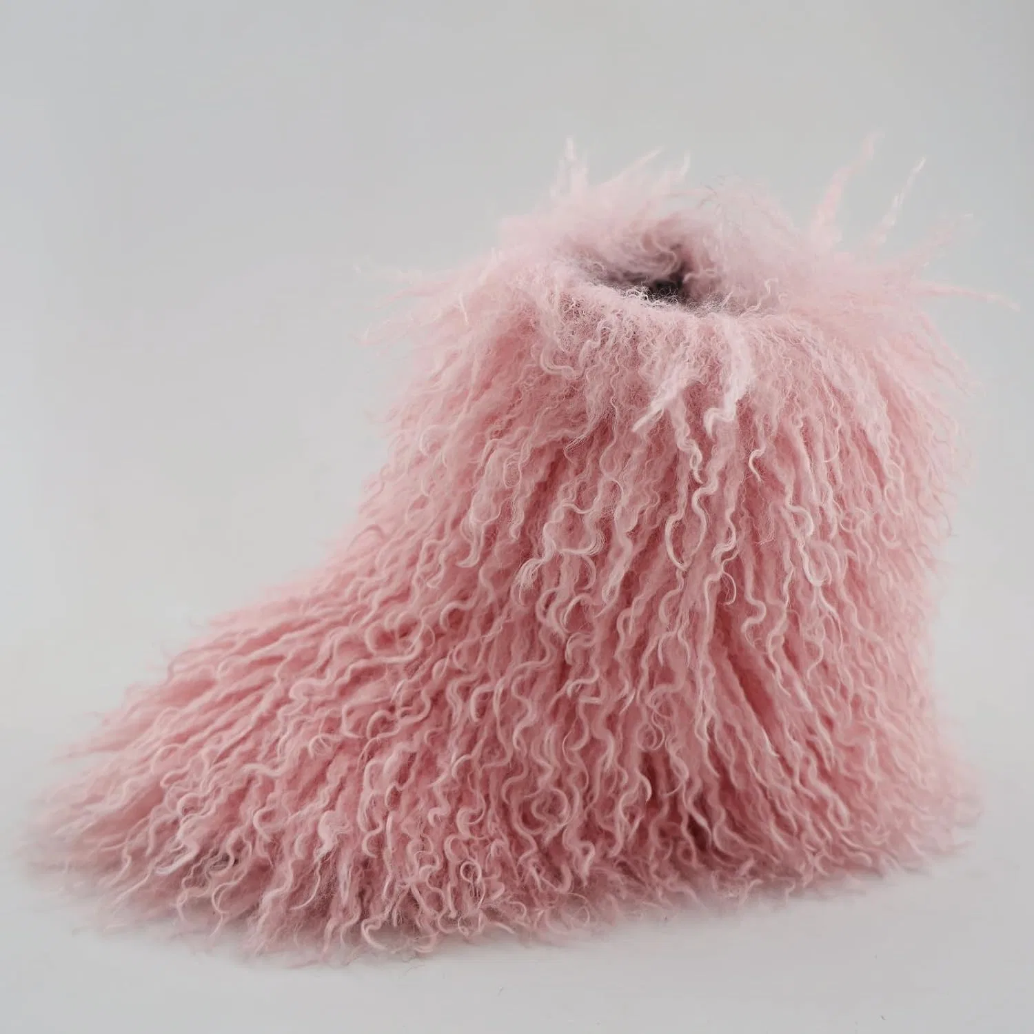 Детские зимние сапоги для девочек с искусственным мехом Auhoho, Light Pink — фото 3