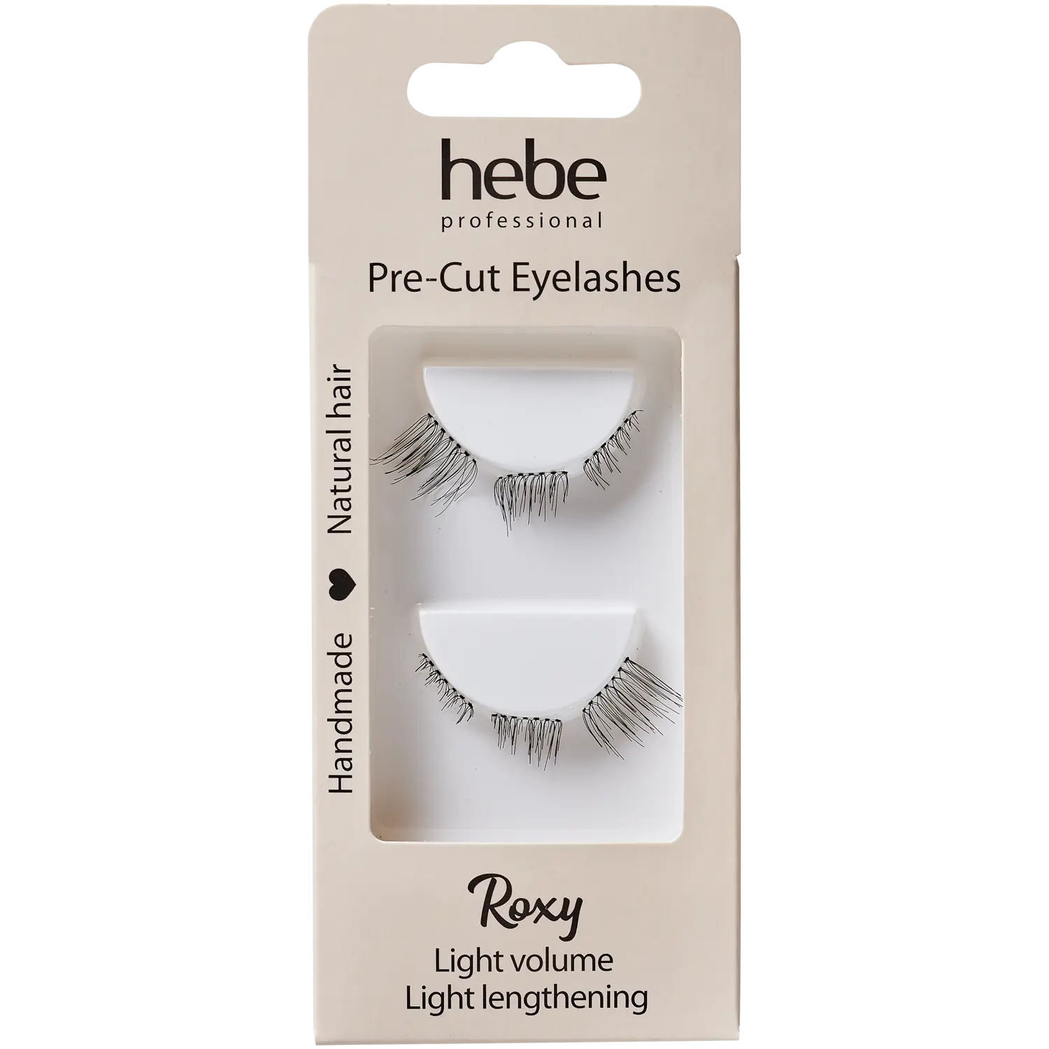 

Hebe Professional Roxy многоразовые натуральные ресницы, 1 упаковка
