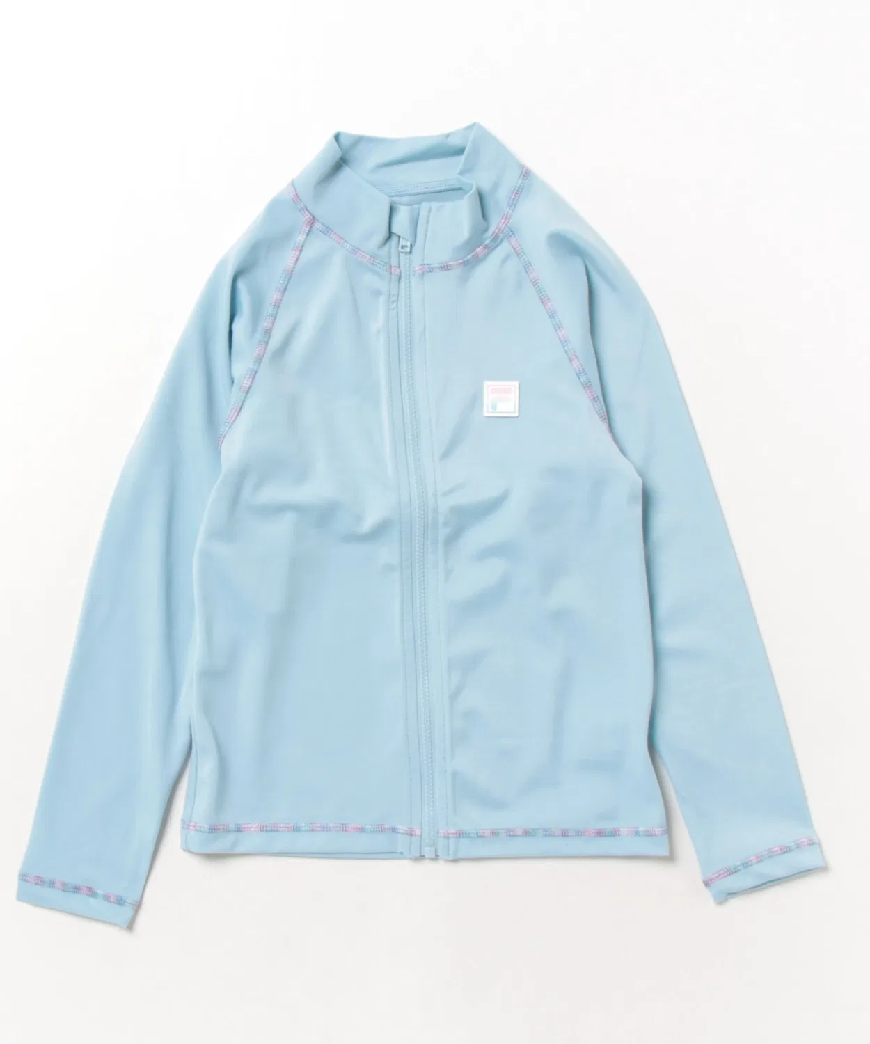 Детский лонгслив-рашгард с принтом FILA, Saks Blue
