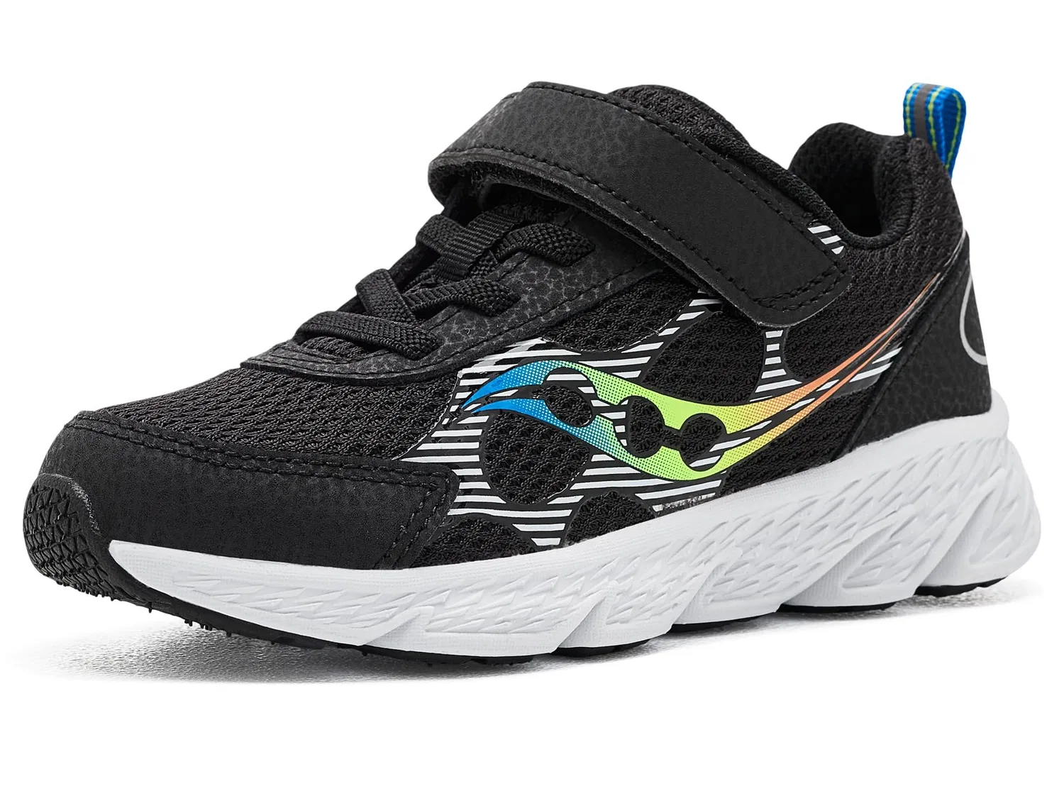 Кроссовки Wind XT Alternative Closure (для маленьких и больших детей) Saucony Kids, Black Multi