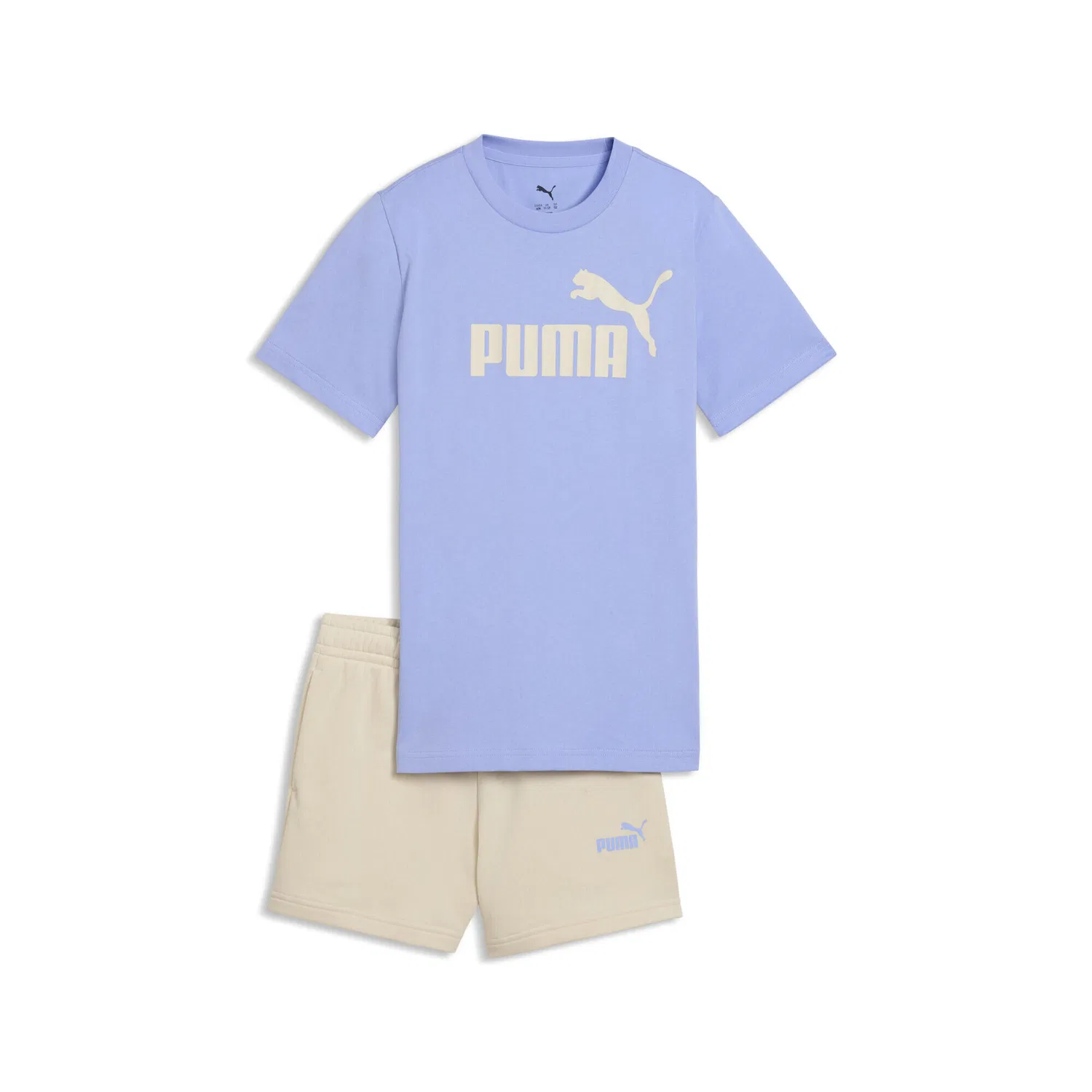 Детский комплект с принтом Essentials No.1 Logo Puma, Violett Beige Weiss