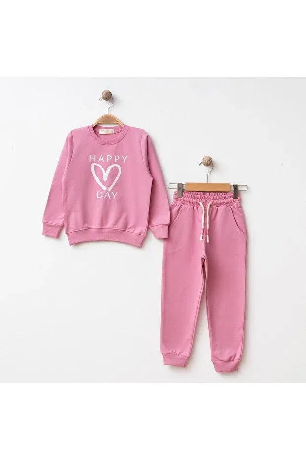 Детский комплект с принтом Happy Day Bebolly, Pink
