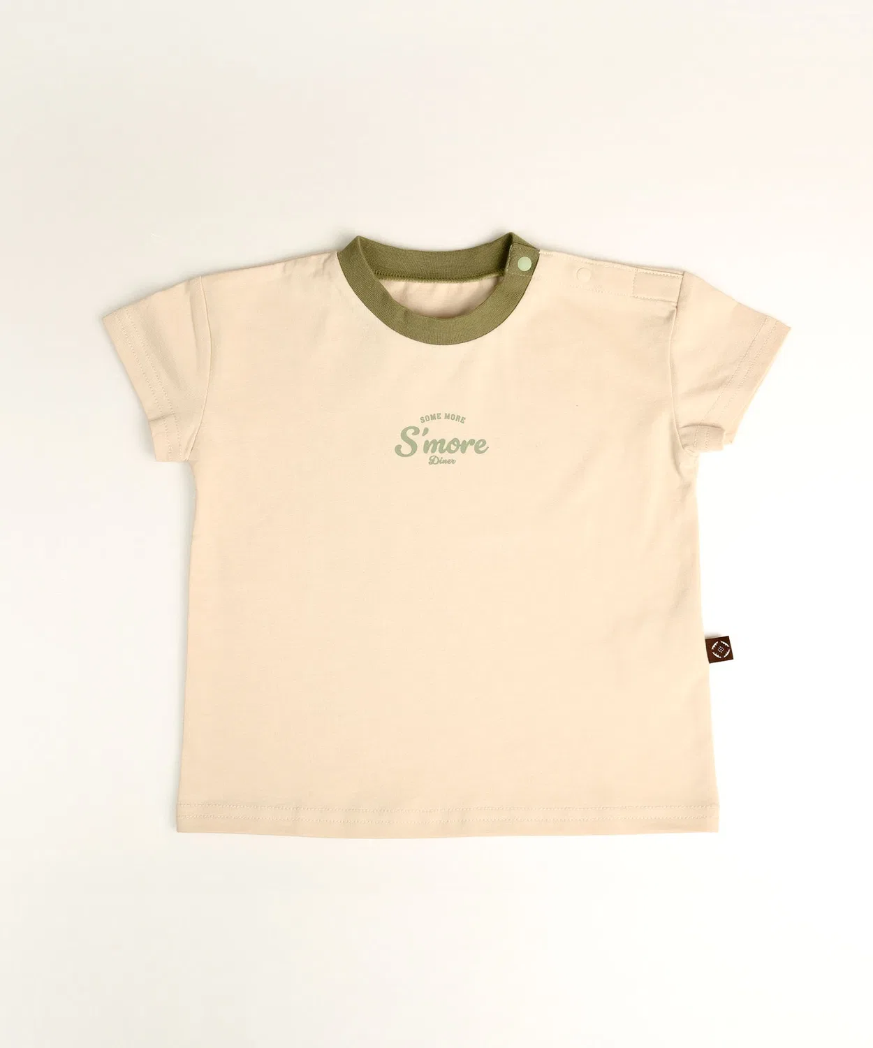 Детская футболка с принтом S'more Diner Ringer T-Shirt S'more, Brown — фото 4