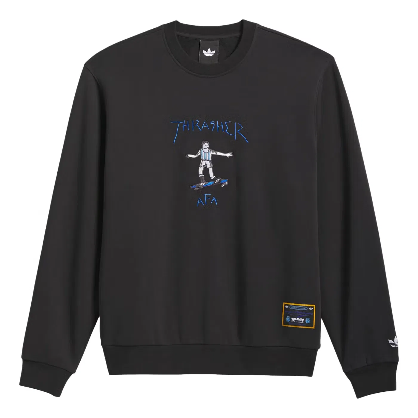 Свитшот с принтом Argentina x Thrasher Adidas, черный