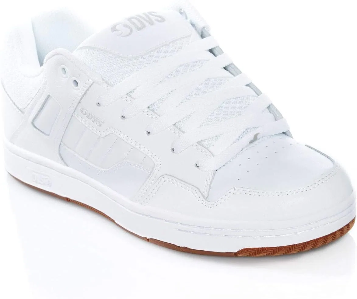 Мужские скейтбордические кроссовки DVS Dvf0000278103, 2-White Reflective Rubber, Black — фото 2