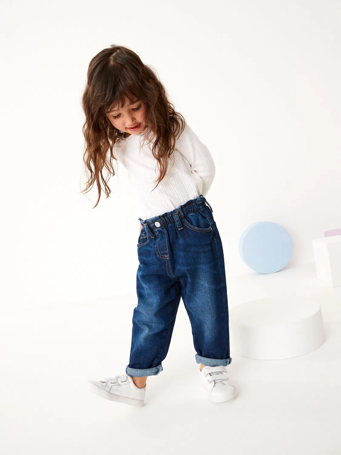 Джинсы Mom Jeans, темная стирка Next, Denim Dark Wash — фото 2