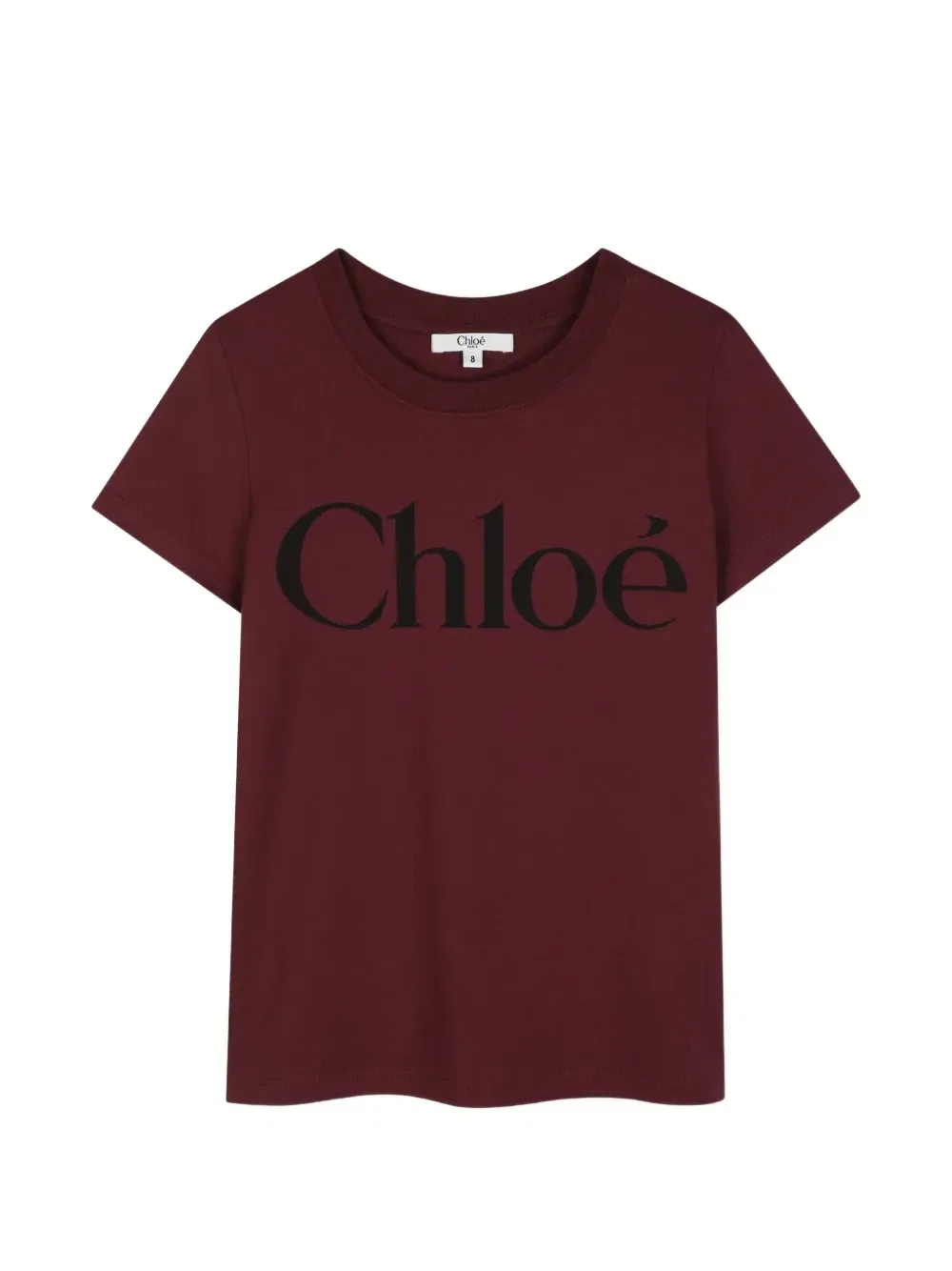 Футболка с логотипом Chloe Kids, красный