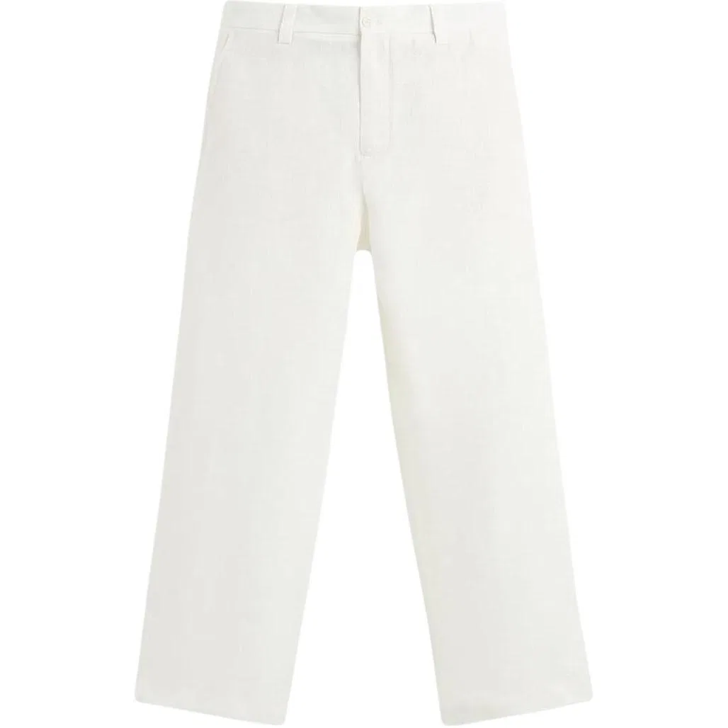 Мужские брюки классические белые ZARA