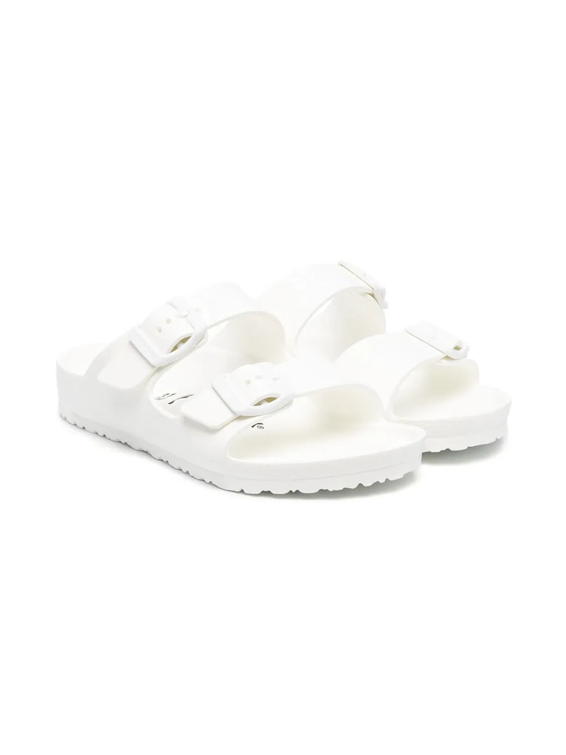 Birkenstock Босоножки белые с боковой пряжкой