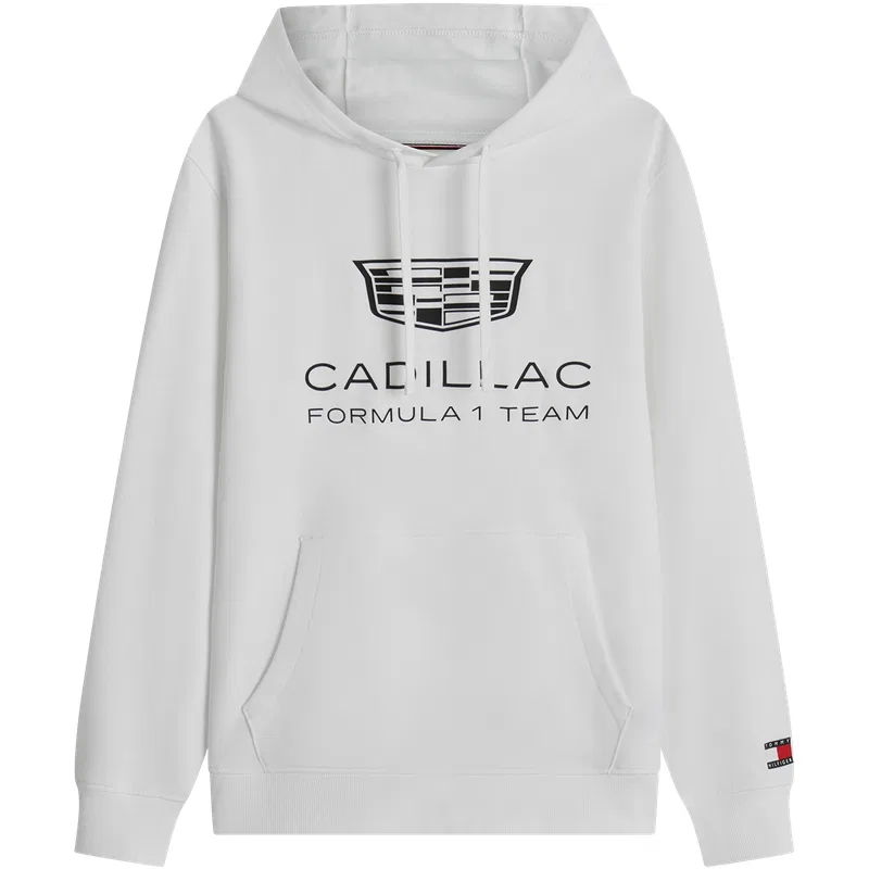 Детское худи с капюшоном, средней посадки, Tommy Hilfiger, White YBR