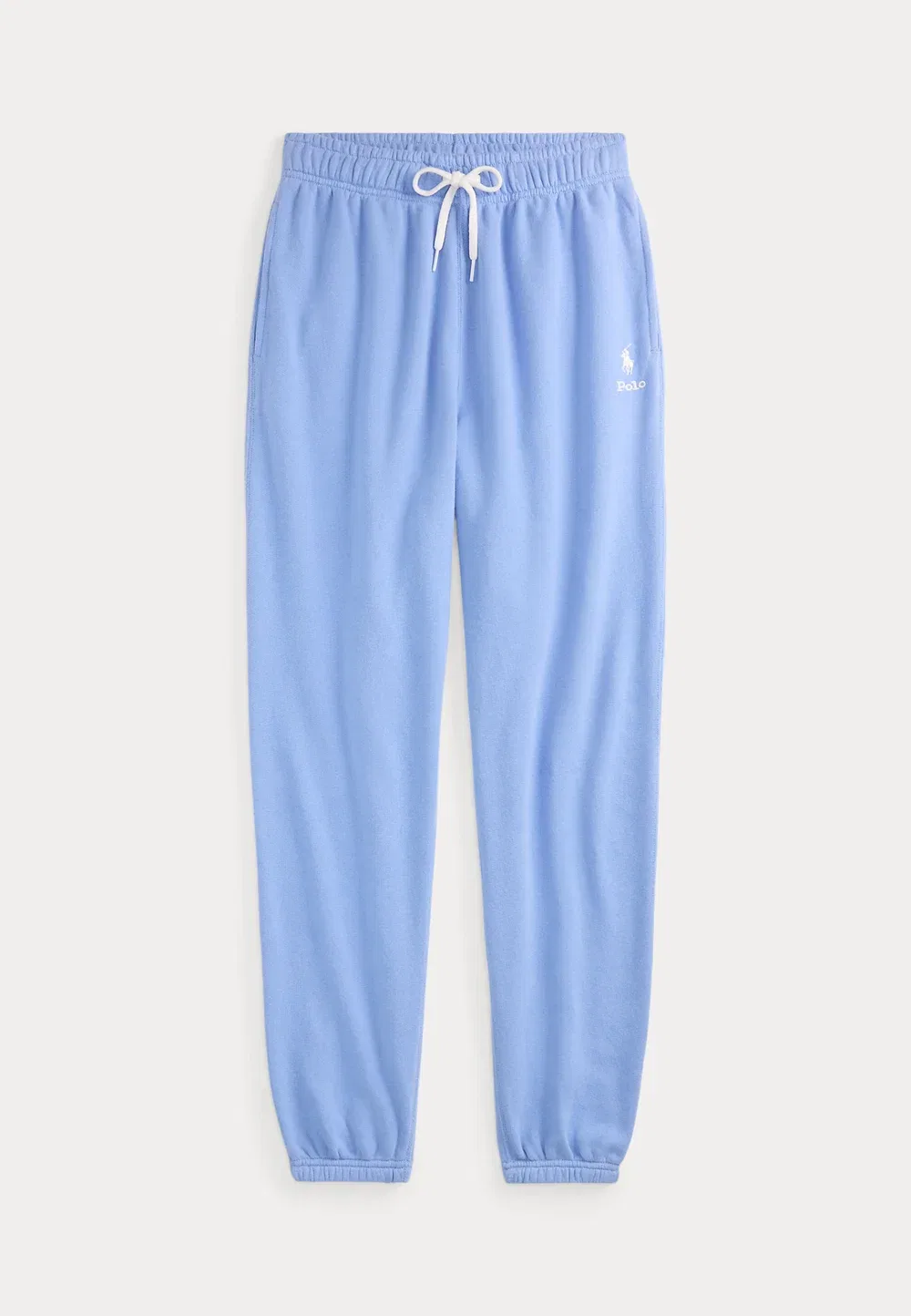 Спортивные штаны из флиса с логотипом - брюки от спортивного костюма Polo Ralph Lauren, Dress Shirt Blue — фото 4