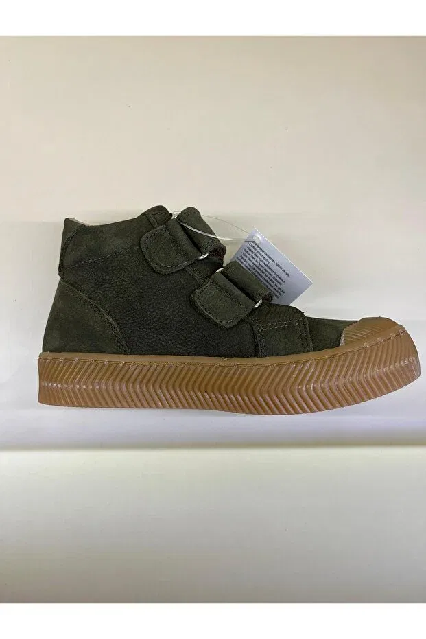 Детские ортопедические ботинки для девочек из кожи Eren Premium, Khaki — фото 4