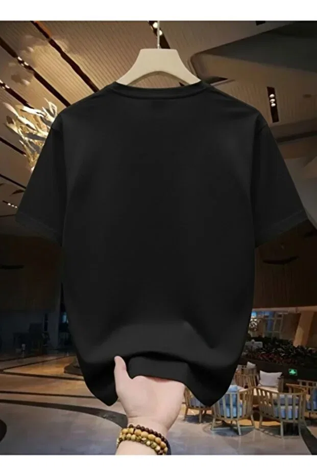 Детская футболка с принтом Samurai double sided printed premium oversized t-shirt One Button, Black — фото 2