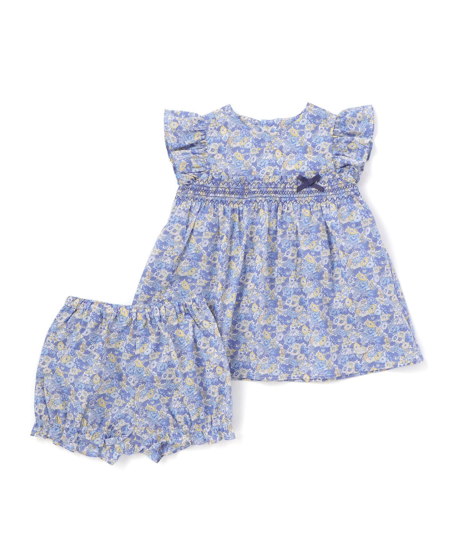 Платье и трусики Liberty (Leontyne Dream) Tana Lawn с принтом из хлопка для младенцев (70-90 см) Tartine Et Chocolat, Blue