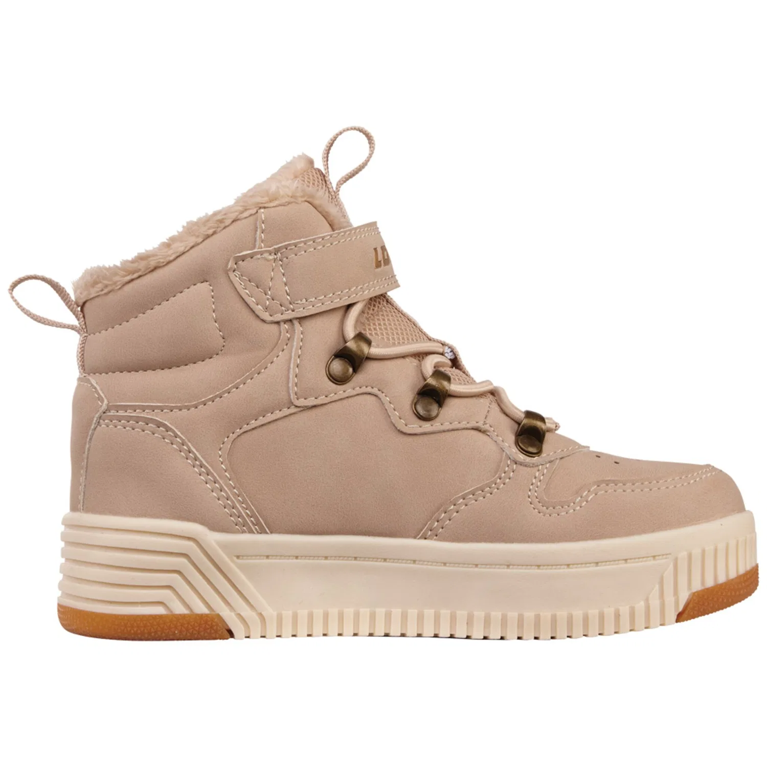 Детские зимние кроссовки с Warmfutter Lotto, Beige-Offwhite — фото 2