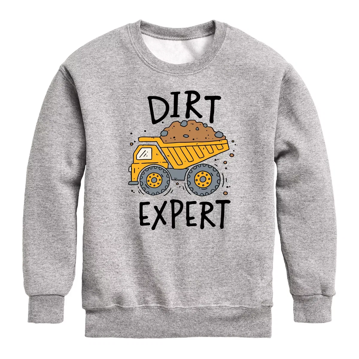 Детское свитшот с принтом Dirt Expert Instant Message, Athletic Heather