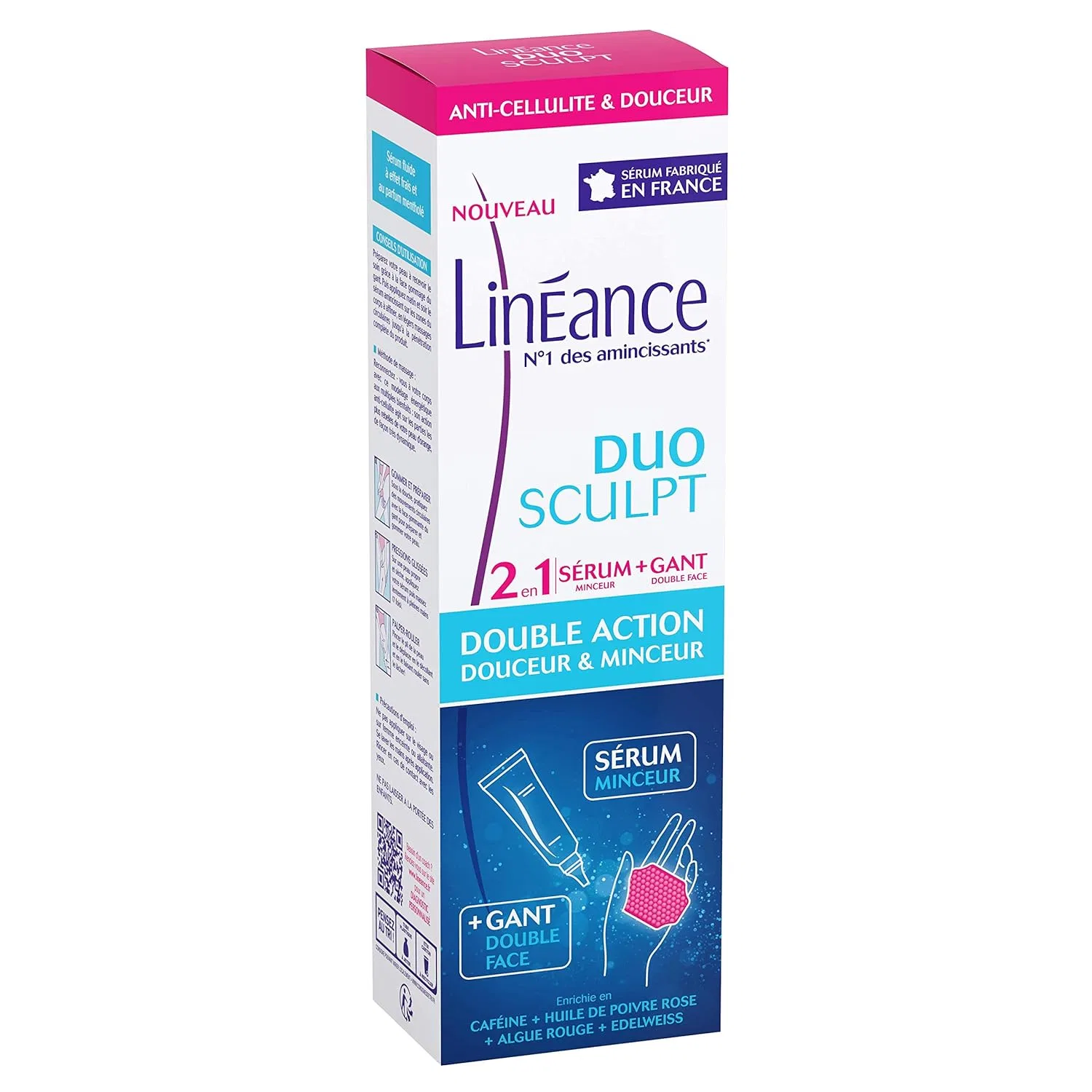 Сыворотка для похудения с двусторонней перчаткой Linéance Duo Sculpt 100 мл