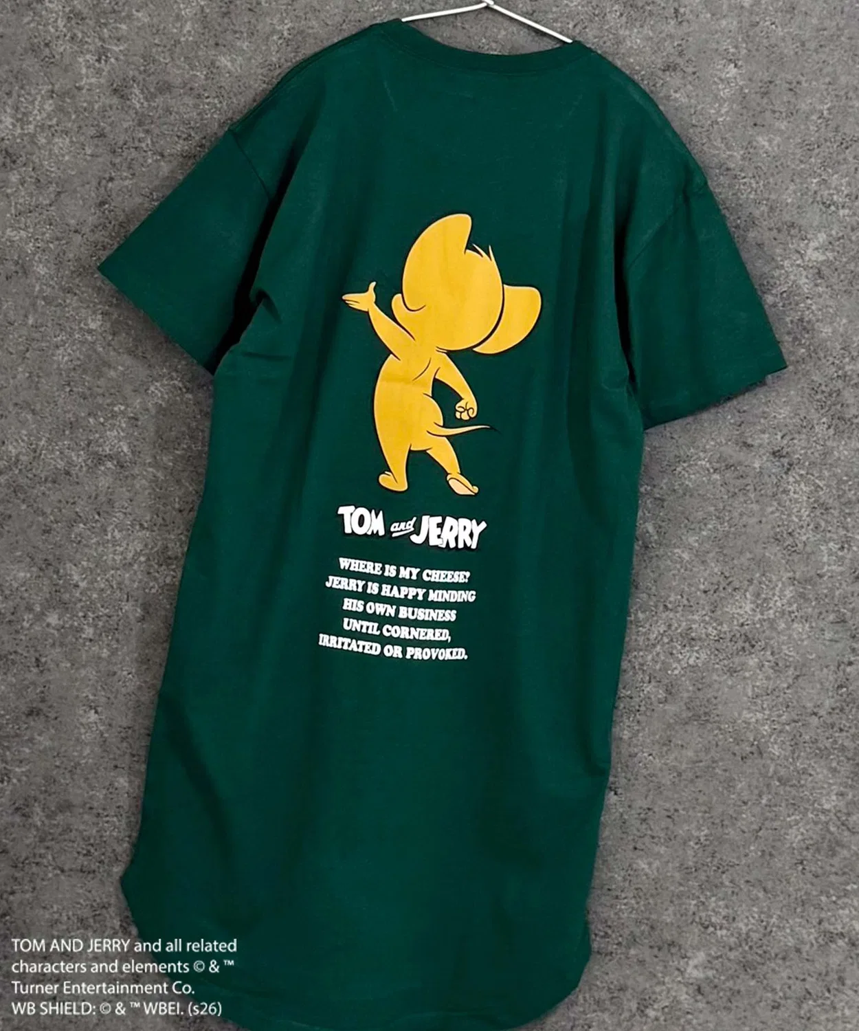 Детское хлопковое платье оверсайз с коротким рукавом TOM&JERRY, Beige — фото 3