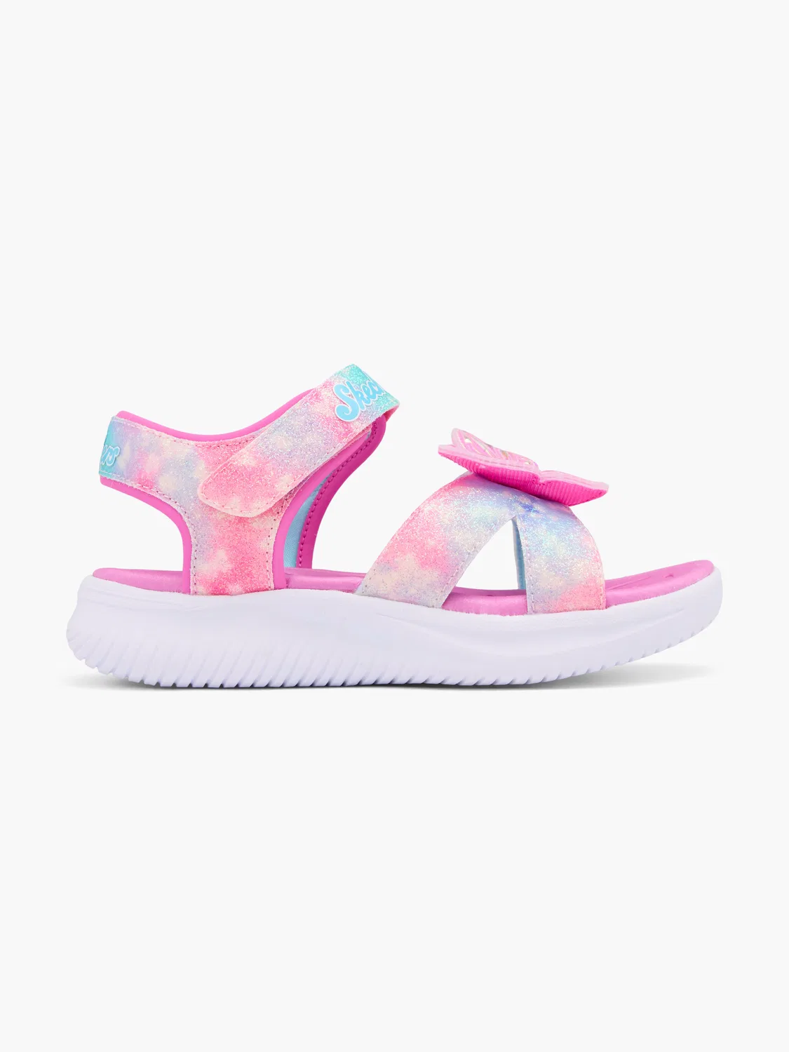 Детские сандалии с подсветкой Skechers JUMPSTERS BUTTERFLY BRITES, розовый