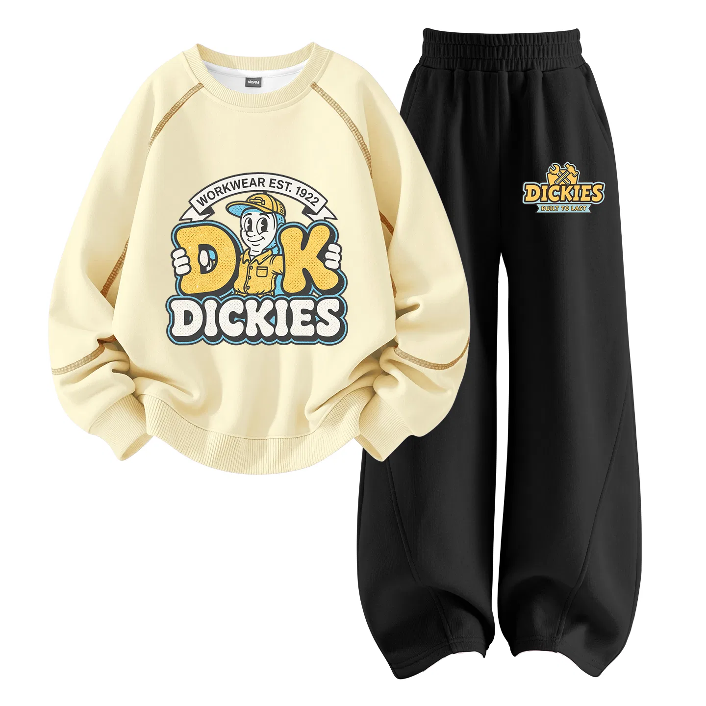Детский спортивный комплект с принтом Dickies, Skittles Pastry with Salted Egg Yolk+Skittles K Black