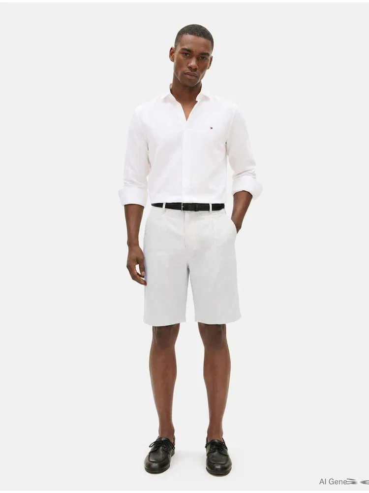 Шорты Relaxed Fit Seersucker TOMMY HILFIGER, Navy