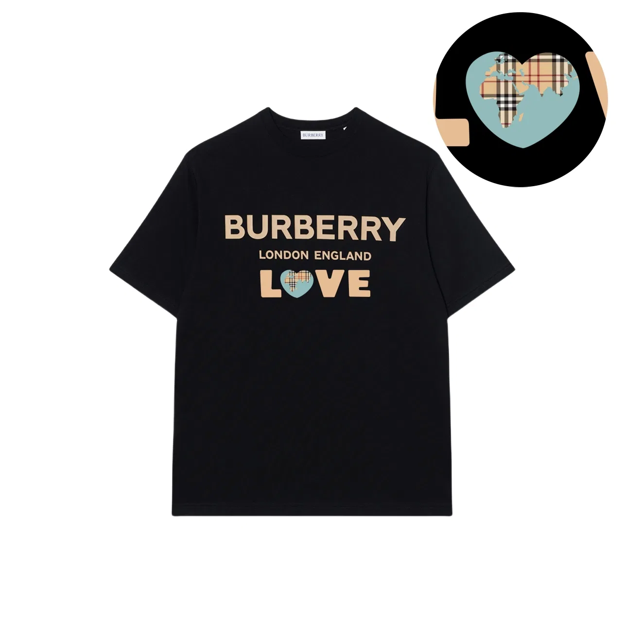 Футболка с принтом Burberry, Black — фото 2