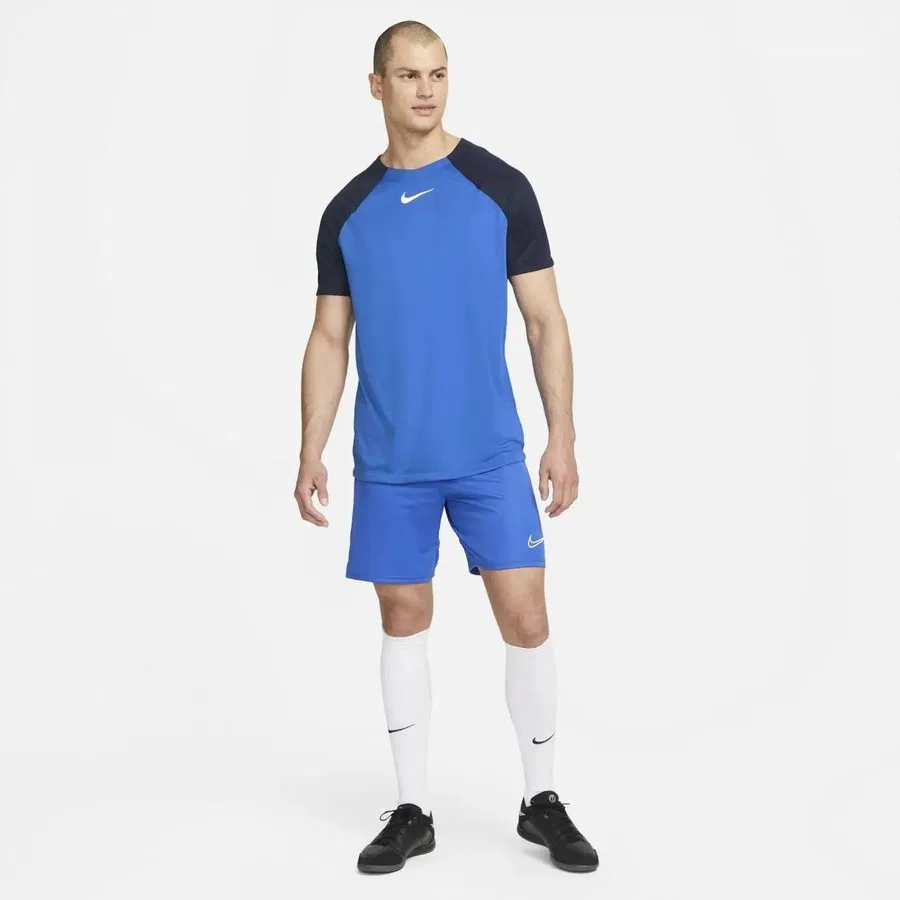 Футболка спортивная с принтом Nike M Nk Df Strk SS Top K DH9225-463, Синий — фото 2