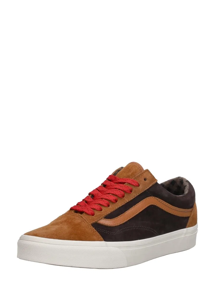 Детские кроссовки для мальчиков и девочек с низким верхом Old Skool Vans, Scottish Enameled Ginger In Pig Suede — фото 3