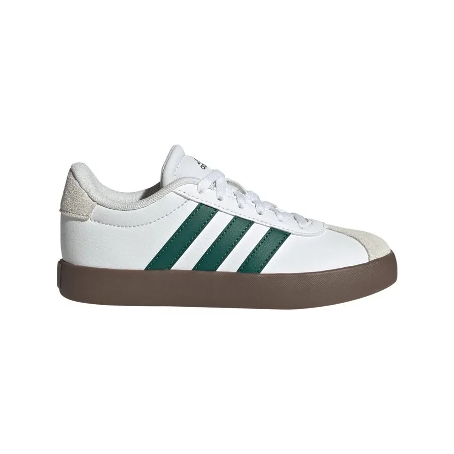 Кроссовки повседневные с белым верхом adidas Vl Court 3.0 K KK2261, Белый