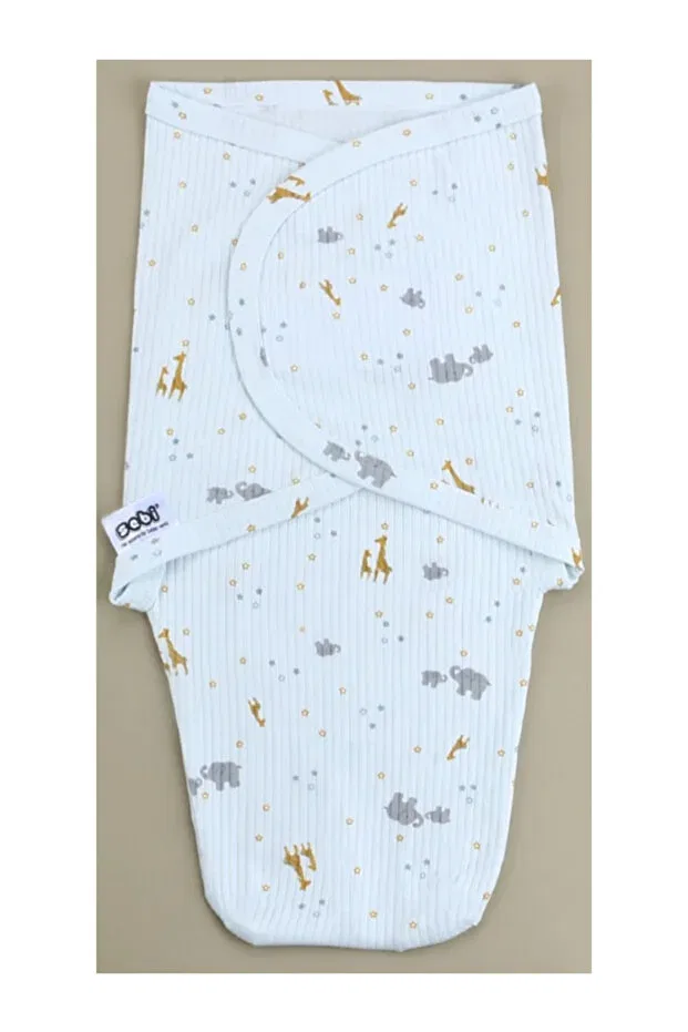 Детское боди для новорожденных с принтом Starry Elephant Swaddle Sebi Prime, Blue