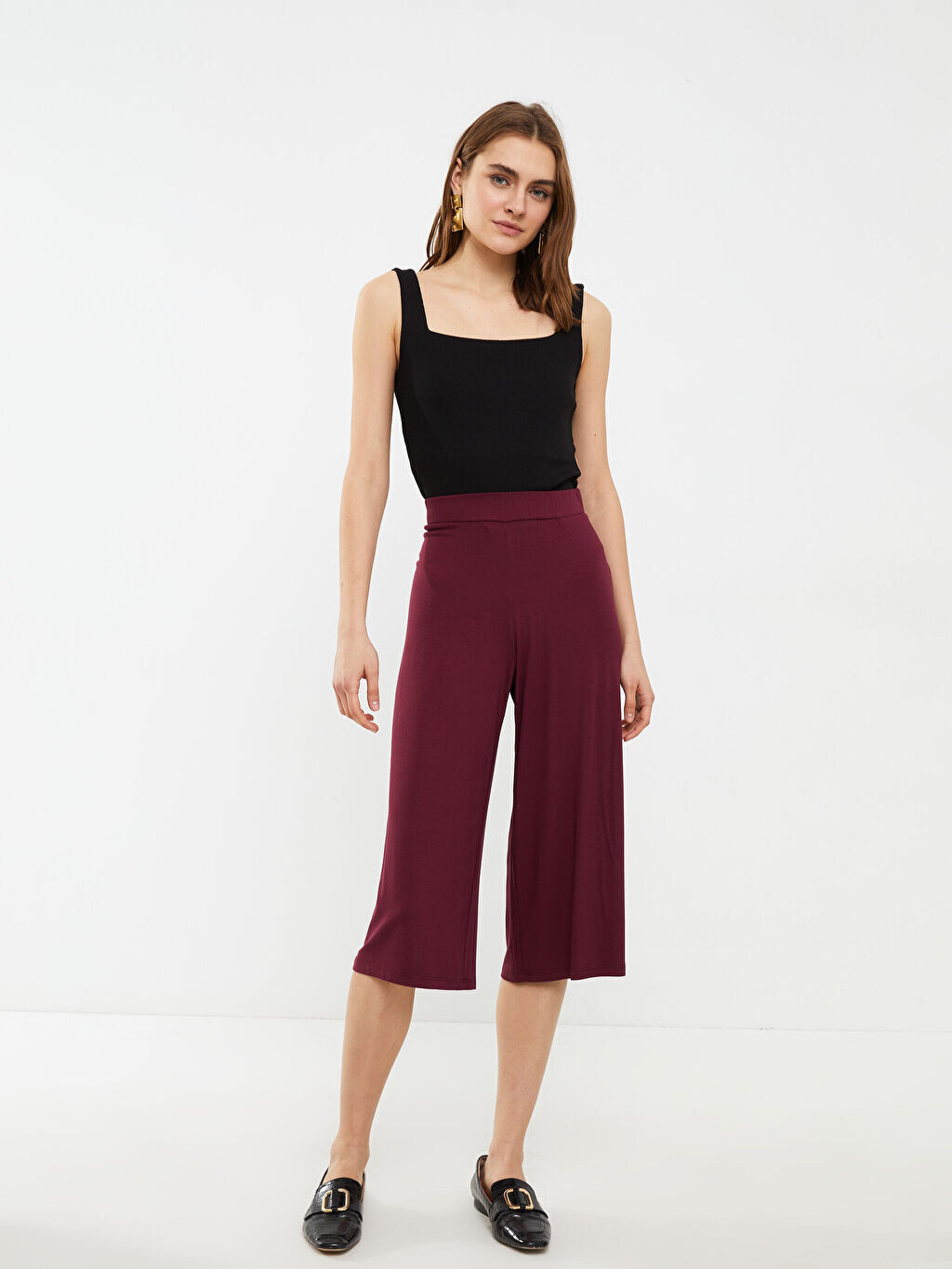 

Женские капри на плоской подошве с эластичной талией LCWAIKIKI Classic