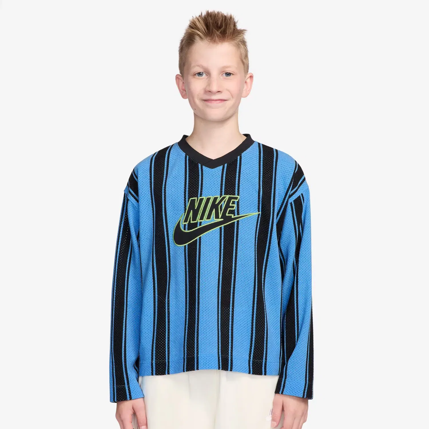 Детская футболка для мальчиков из сетчатой ткани Sportswear Collection Nike, Blue / Black