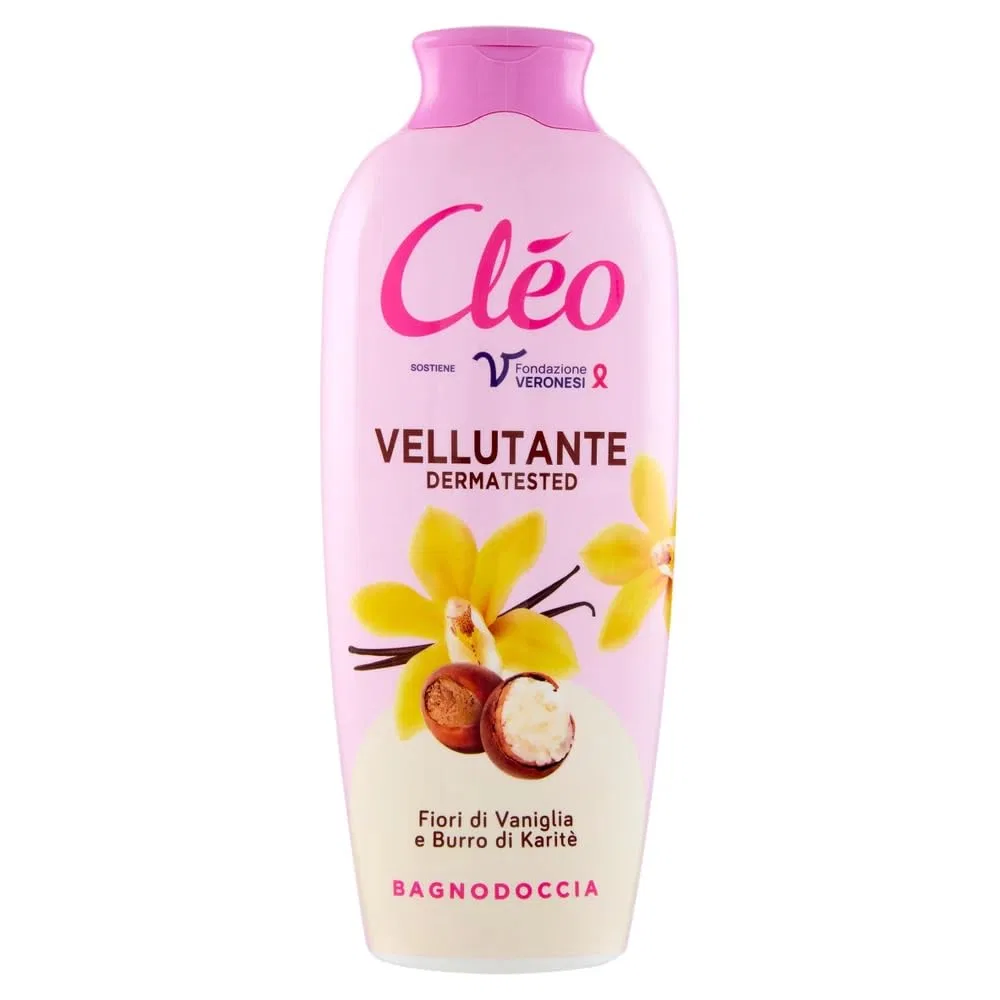 Гель для душа Shower Gel с маслом ши и ароматом ванили, 4 x 750 мл, Beni Culinari