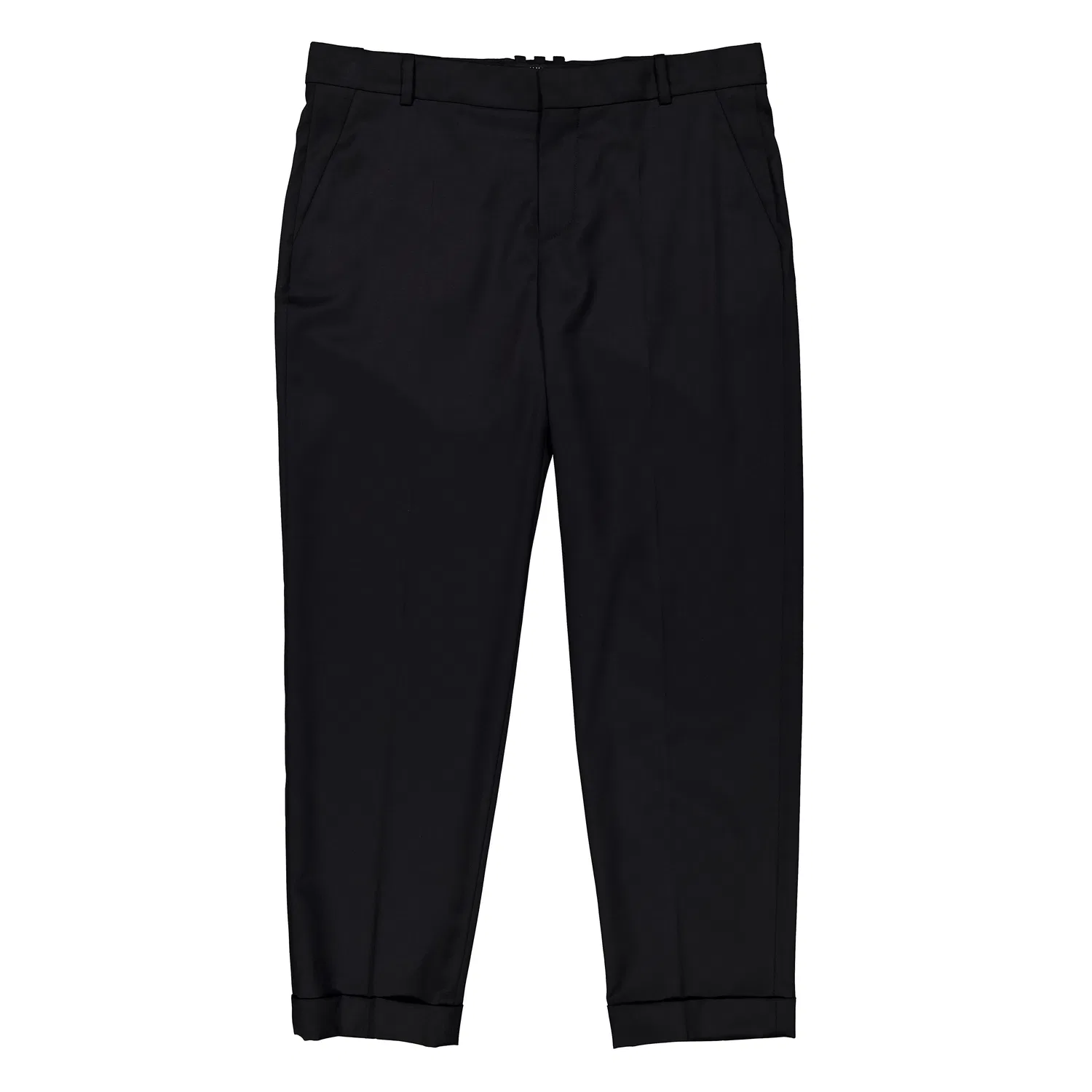 Брюки прямого кроя из шерсти Straight Leg Tailored Wool Trousers Balmain, Black