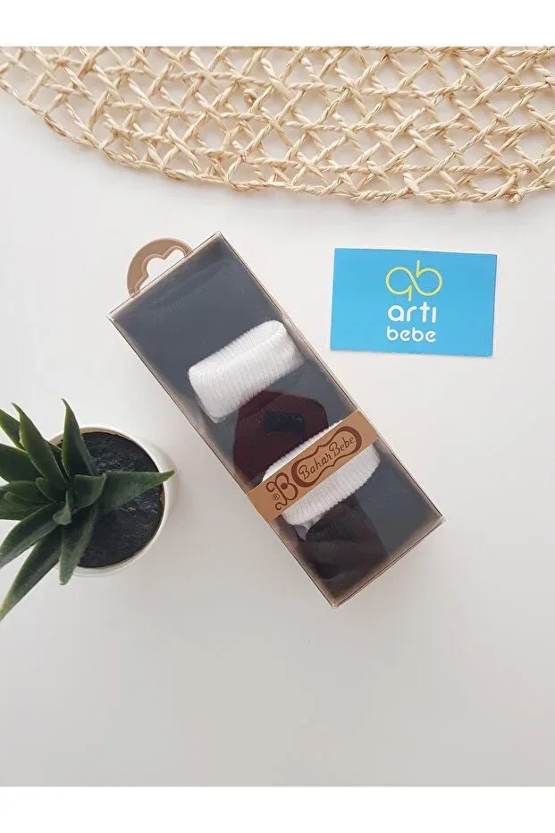 Детский комплект носков для новорожденных хлопковый Artıbebe, Black