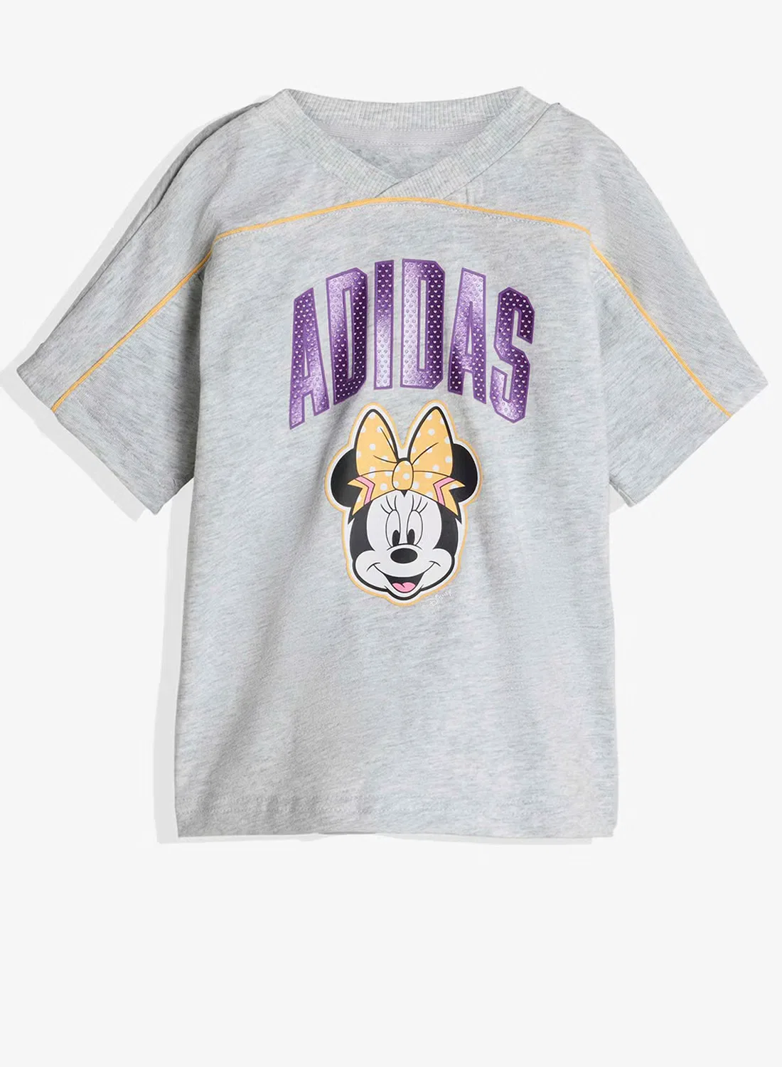 Комплект футболок с принтом Minnie Mouse Adidas, серый — фото 2