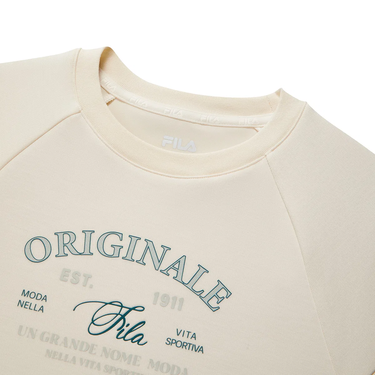 Детский свитшот с круглым вырезом Arisa White FILA KIDS — фото 4