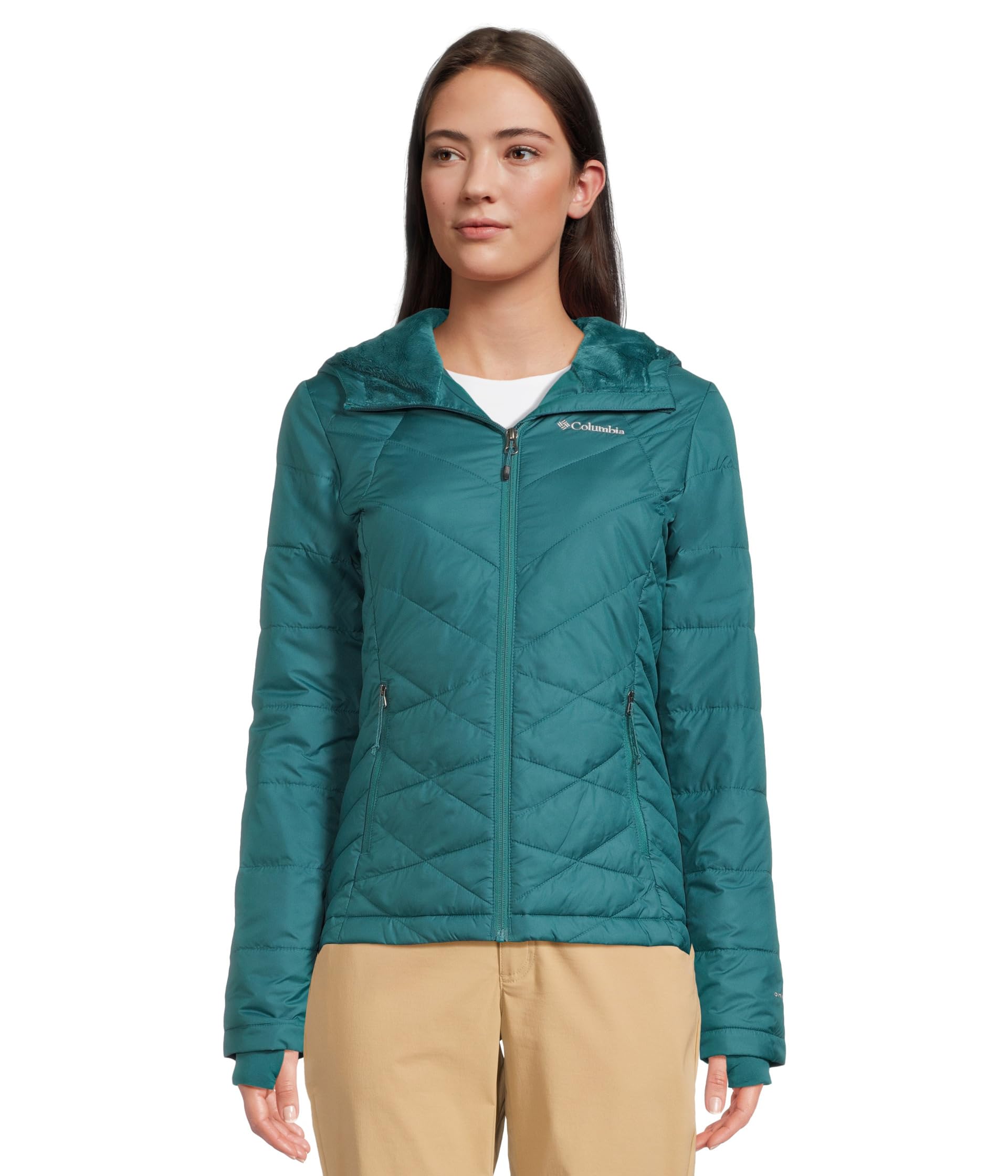 

Куртка Columbia Heavenly Hooded Jacket, цвет River Blue