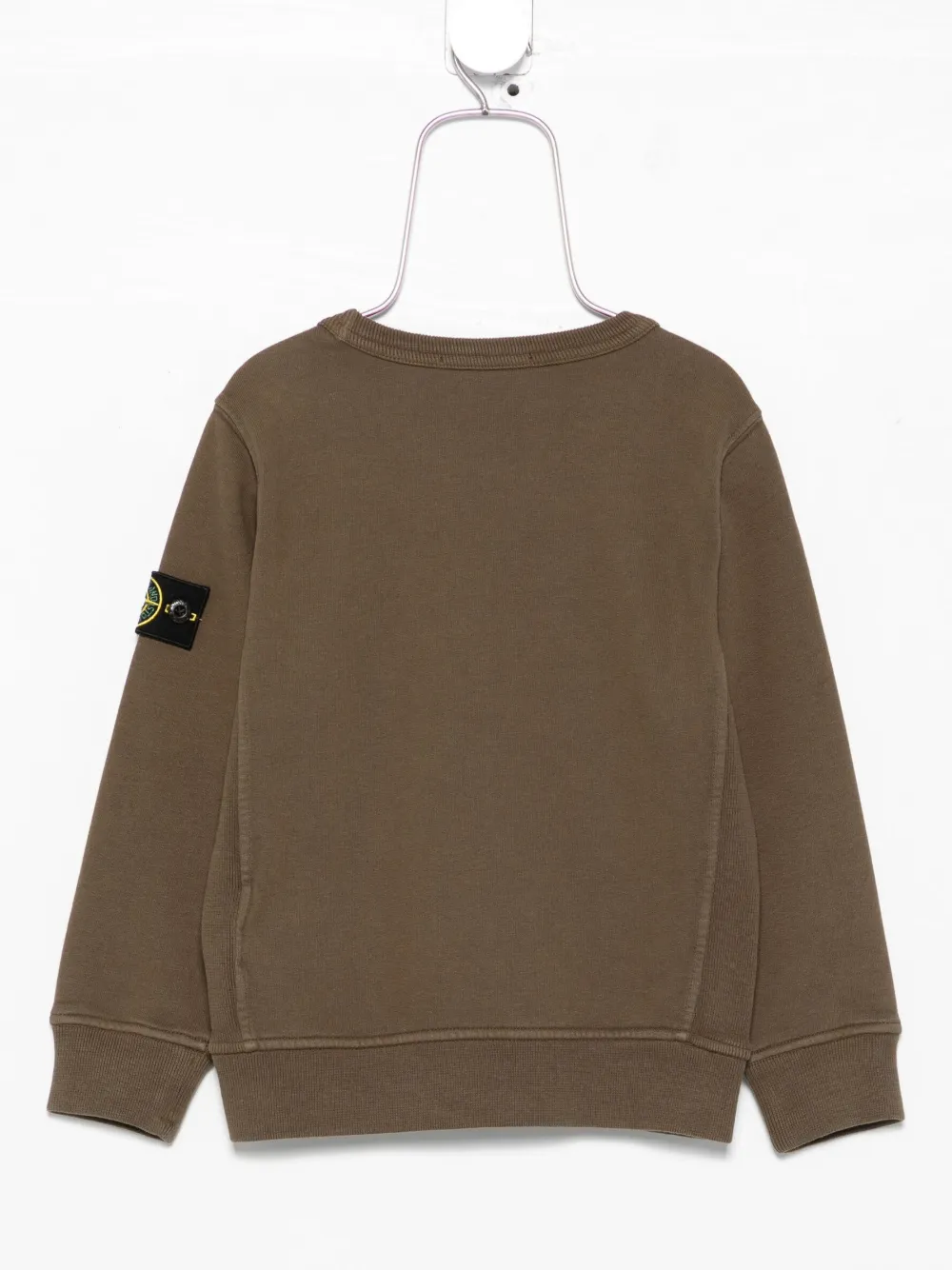 Толстовка с нашивкой-логотипом Stone Island Junior, зеленый — фото 2