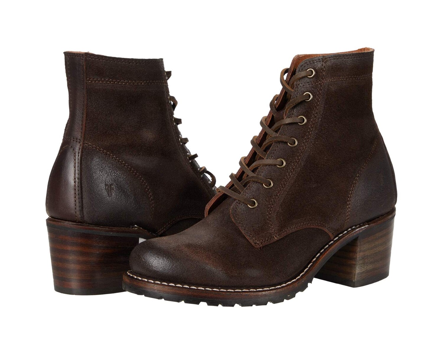 Ботинки Sabrina 6G Lace Up Frye, коричневый — фото 3