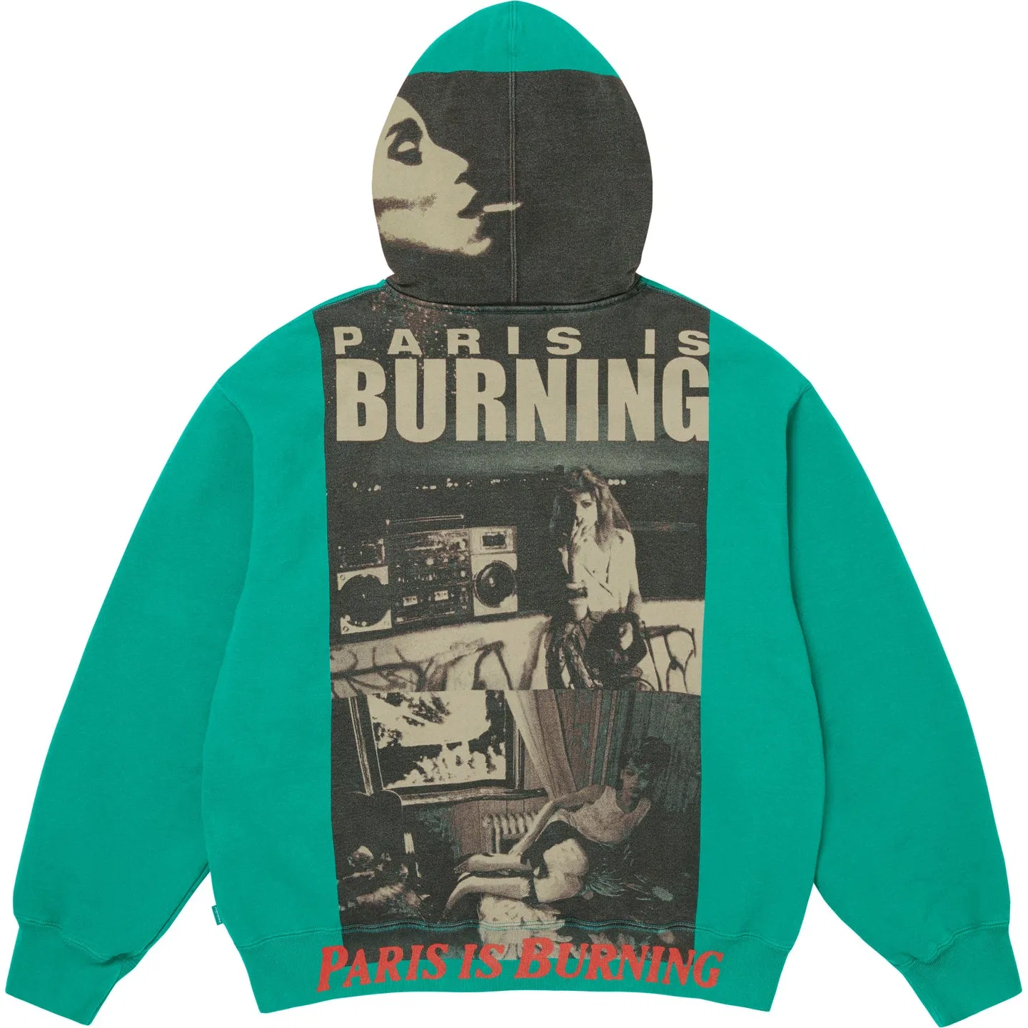 Детское худи на молнии с капюшоном Supreme SS26 Sweatshirts Unisex Hooded Non Detachable Moderate Straight Fit, Green